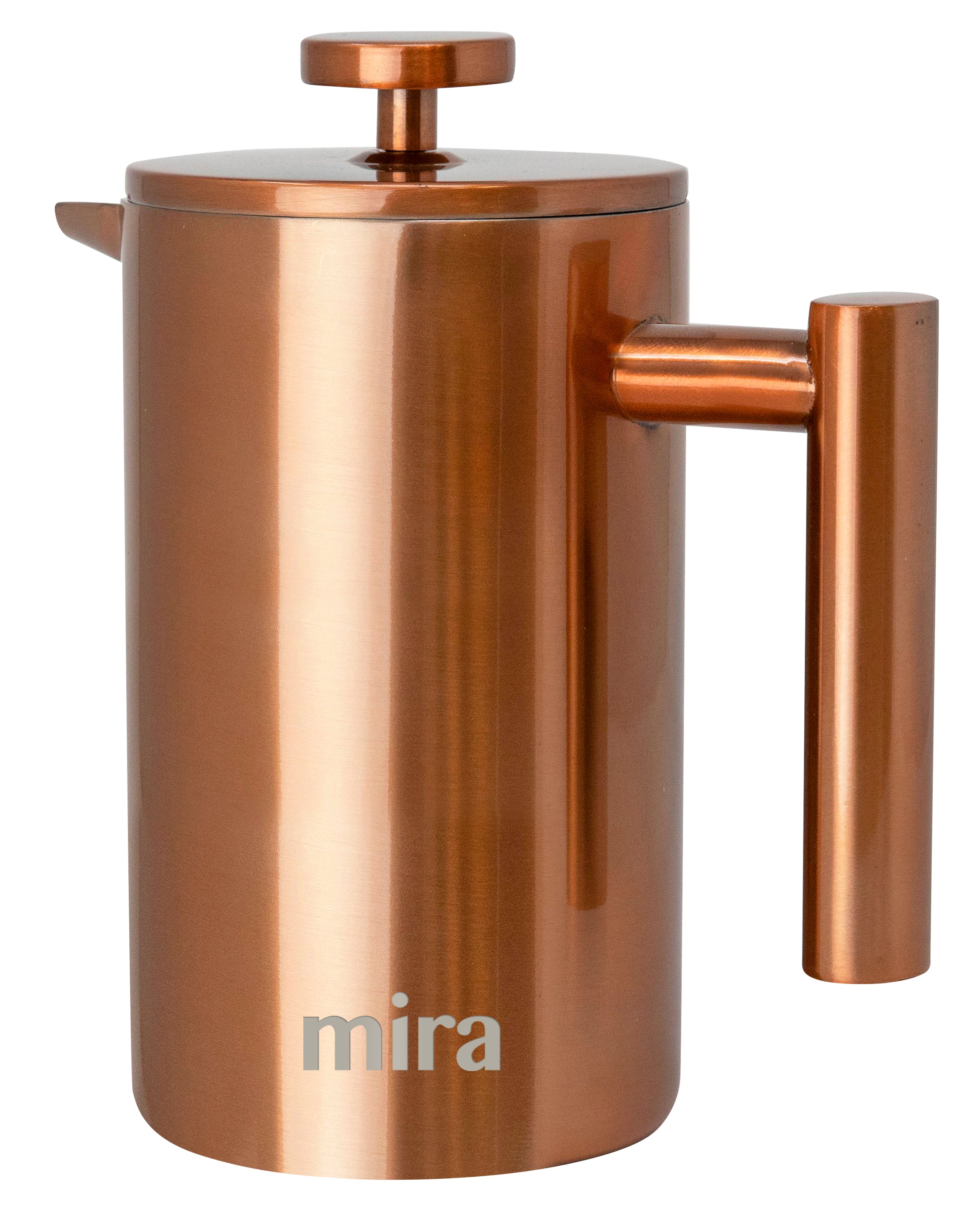 French Press with Thermometer Insulated Stainless Steel Coffee Maker –  Fireside Coffee Co.