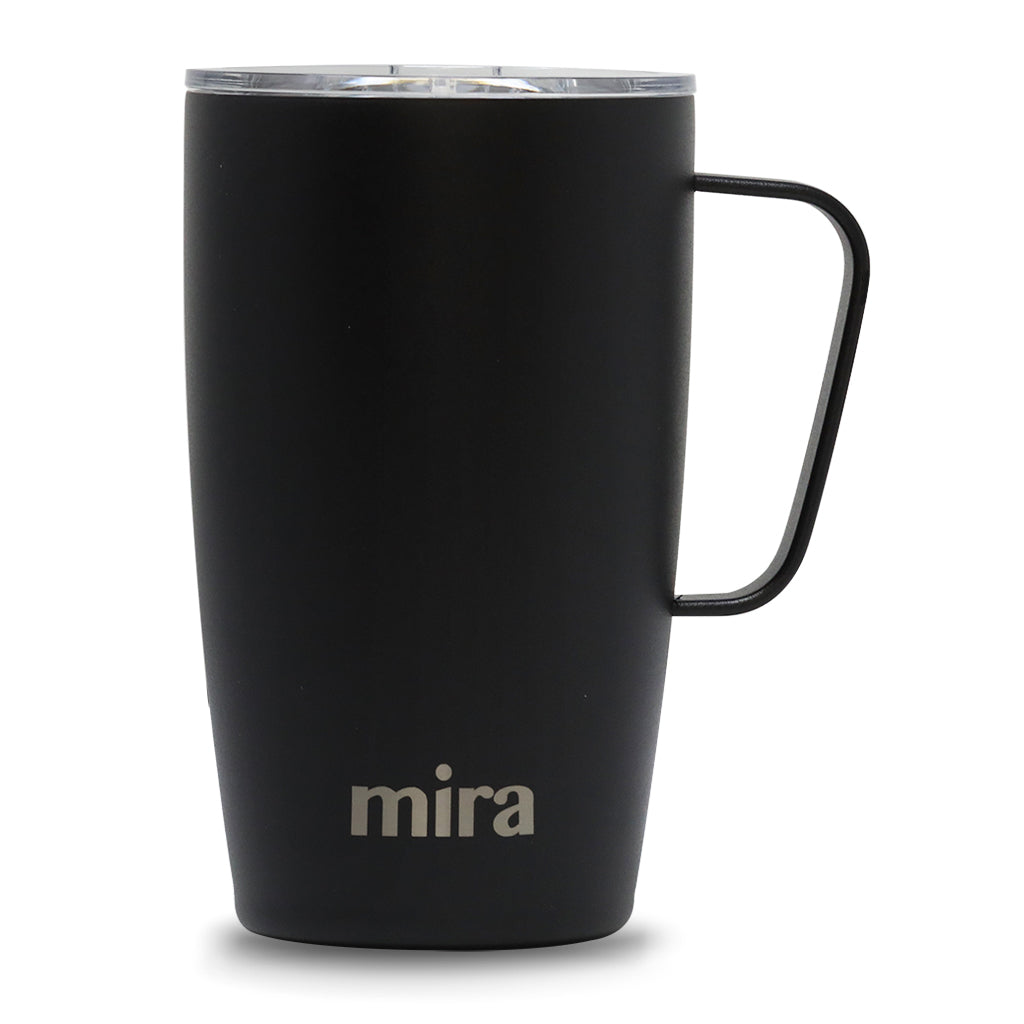 MIRA Coffee Mug Cup with Handle and Lid, 18 oz