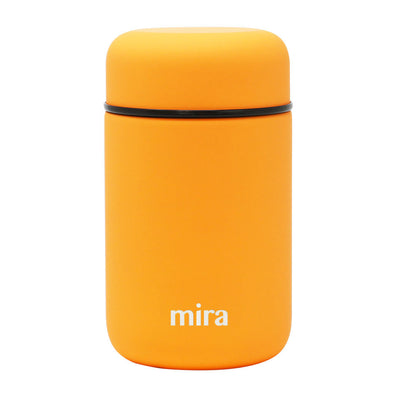 Mira Lunch, Food Jar | Vacuum Insulated Stainless Steel Lunch Thermos with Portable Folding Spoon | 17 oz (500 ml) | Rose Pink