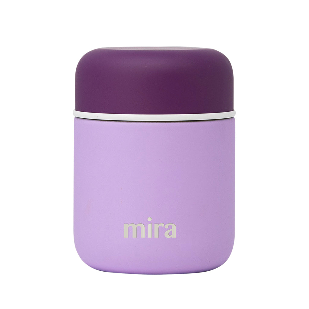 MIRA 20 oz Insulated Stainless Steel Lunch Food Jar Hot Cold Lavender