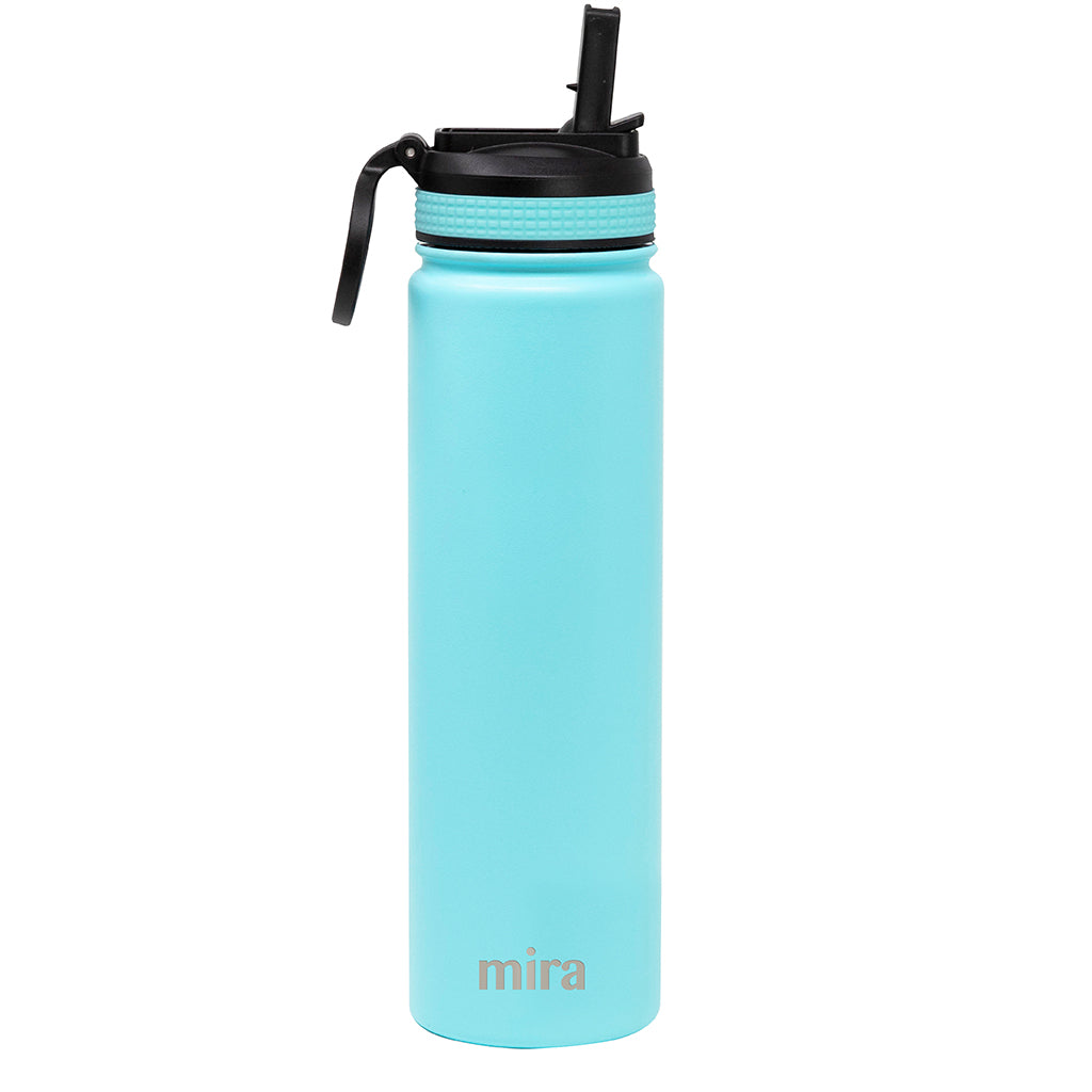 MIRA 12oz Insulated Kids Water Bottle with Straw Lid & Handle, Stainless  Steel, Racecar 