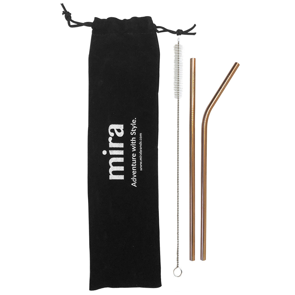 Stainless Steel Straw Set with Silicone Tip – MIRA Brands