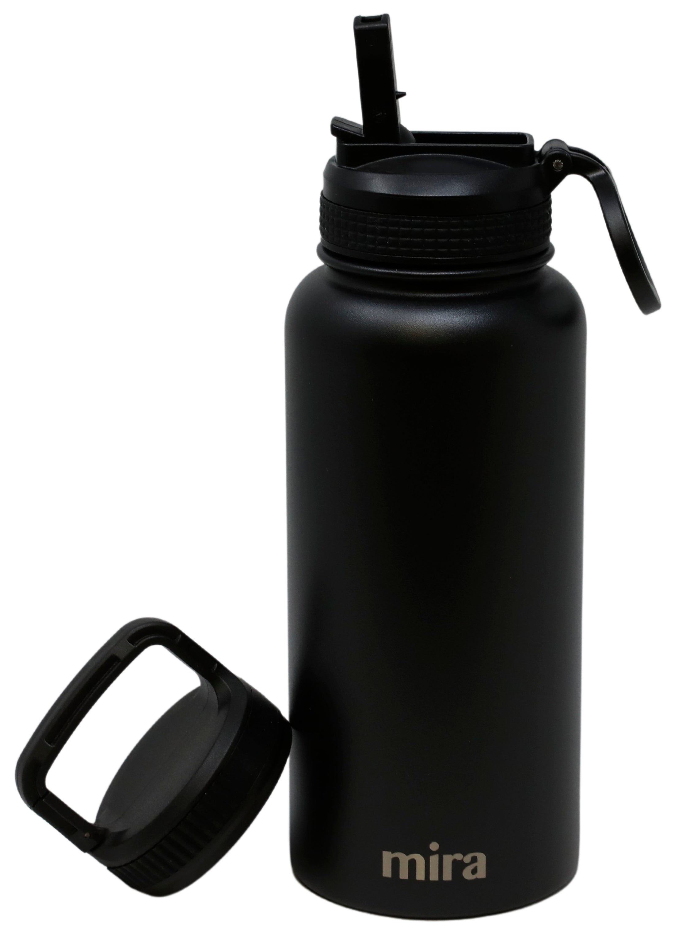 MIRA 32 oz Stainless Steel Insulated Sports Water Bottle - 2 Caps