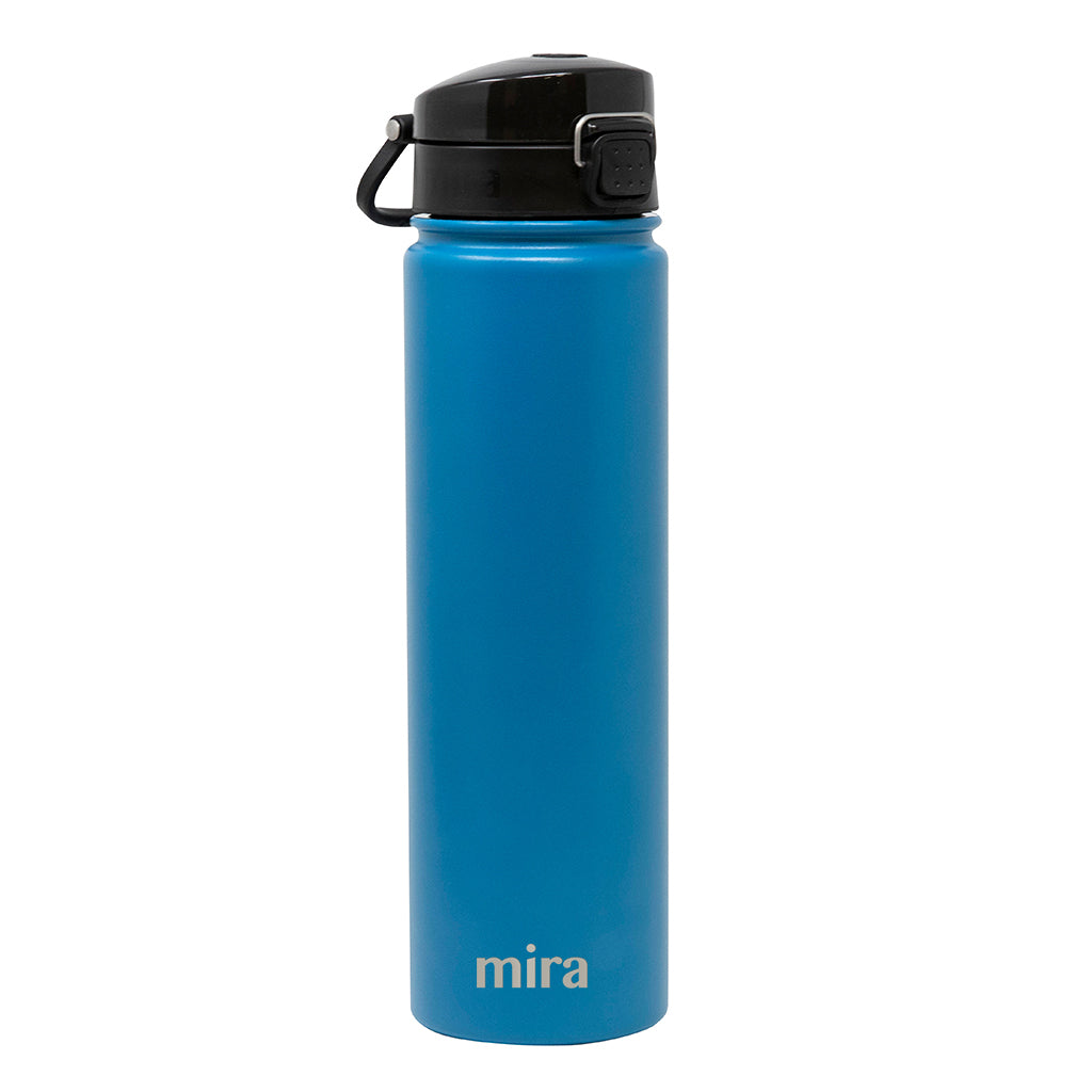 Mira 32 oz Stainless Steel Water Bottle - Hydro Vacuum Insulated Metal Thermos Flask Keeps Cold for 24 Hours, Hot for 12 Hours - BPA-Free One Touch